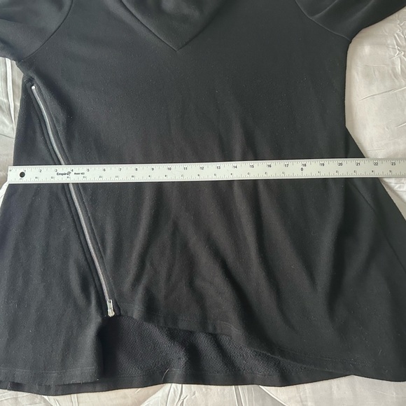 Comfy USA Megan zip-up black cardigan jacket sweater Medium - Picture 8 of 12